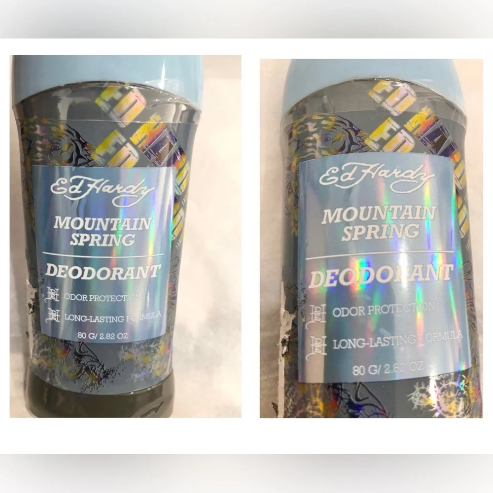 Ed Hardy mountain spring odor protection deodorant 2pack‎ new